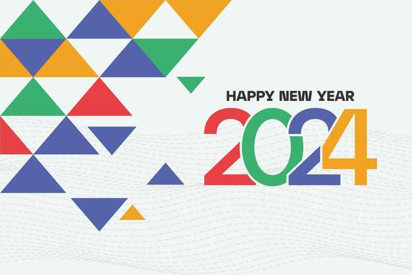 happy new year 2024 banner post for socialmedia and website