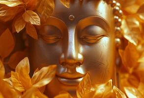 AI generated buddha meditation image photo