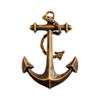 AI generated Ship Anchor isolated on transparent background png