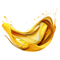 AI generated Abstract lubricant oil isolated on transparent background png