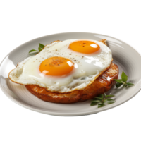 AI generated A fried egg png isolated on transparent background