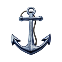 AI generated Ship Anchor isolated on transparent background png