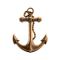 AI generated Ship Anchor isolated on transparent background png