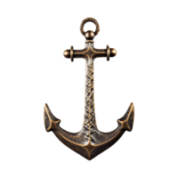 AI generated Ship Anchor isolated on transparent background png