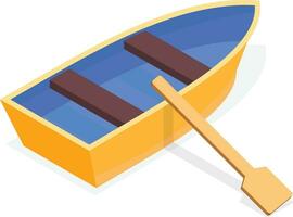 Isometric Boat Icon vector