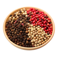 AI generated Assorted peppercorns png isolated on transparent background