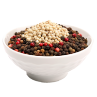 AI generated Assorted peppercorns png isolated on transparent background