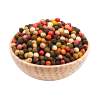 AI generated Assorted peppercorns png isolated on transparent background