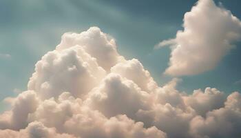 ai generado nubes en el cielo con un azul cielo antecedentes foto