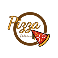 Pizza Logo Design Vorlage Illustration png