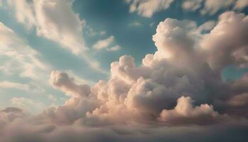 AI generated clouds over the ocean photo