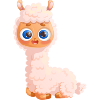 fofa feliz lhama alpaca png