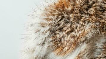 AI generated Close-up of fluffy feline fur photo