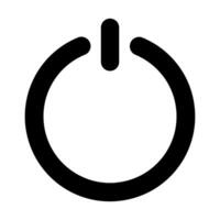 Power icon flat style isolated on background. symbol for your web site design logo, app, UI.Vector illustration vector