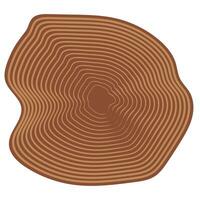 Tree rings, stump year circle tree ring trunk cut vector