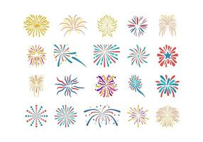 Decorative Firework Illustration Element vector