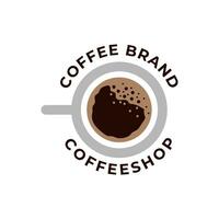 café logo, adecuado para café tienda logo o producto marca identidad. vector