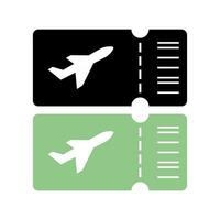 Plane paper ticket icon. Ticket travel journey transportation access priority pass. Aircraft trip entry coupon airline airport. vector