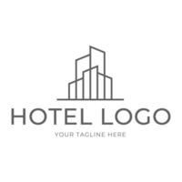 Hotel Logo. building logo icon vector template