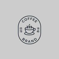 café logo, adecuado para café tienda logo o producto marca identidad. vector