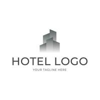 hotel logo. edificio logo icono vector modelo