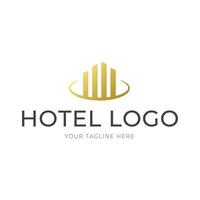 elegante hotel logo icono vector modelo