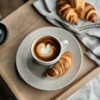 AI generated Latte Coffee Moment photo