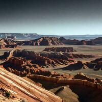 ai generado sereno Desierto panorama foto