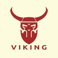 vikingo logo diseño vector modelo