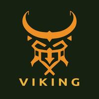 vikingo logo diseño vector modelo