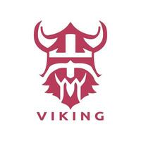 vikingo logo diseño vector modelo