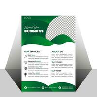 Creative business flyer design vector