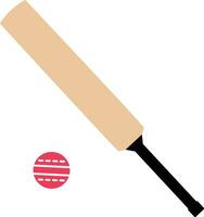 Cricket bat with ball icon. Cricket bat sign. Game play competition tournament symbol. flat style. vector