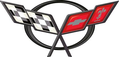 1997 - 2004 chevrolet corbeta coche logo vector