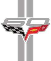 2013 Chevrolet Corvette car logo vector