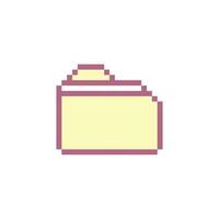 pixel folder, text file , retro drawing, computer interface,  illustration retro vector