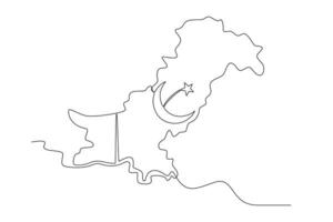 Pakistan country map vector