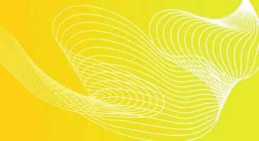 Abstract Background line wavy with yellow color vector