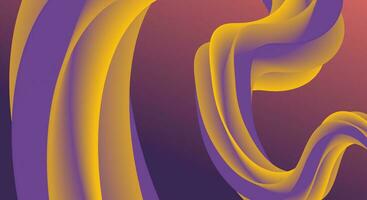 Fluid Color Abstract Background purple and yellow vector