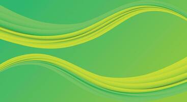 Green Abstract fluid wavy Background vector