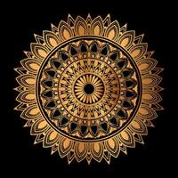 luxury golden mandala design vector