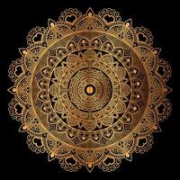 luxury golden mandala design vector