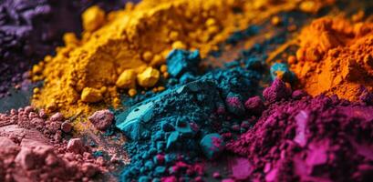 AI generated different colored powder for sale in various photo