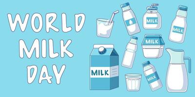 World Milk Day vector