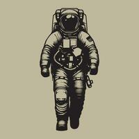 Astronaut in spacesuit. Vector illustration of an astronaut.