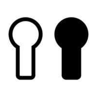 Vector simple icon of keyhole