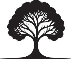 silhouette of a tree vector