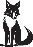 Fox vector art icon illustration