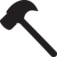 hand with hammer vector