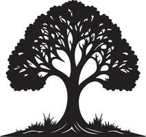 silhouette of a tree vector